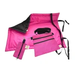 Magenta-fekete szett (pokróc (M), jutifalatos táska (nagy), kakizacsi tartó)