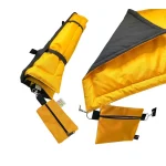 Napsárga-fekete szett (pokróc (M), jutifalatos táska (kicsi), kakizacsi tartó)