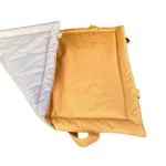 Vállra akasztható, hordozható kutyapokróc, arany-szürke - Image 2