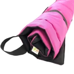 Vállra akasztható, hordozható kutyapokróc, magenta-fekete