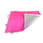 Vállra akasztható, hordozható kutyapokróc, magenta-szürke - Image 2