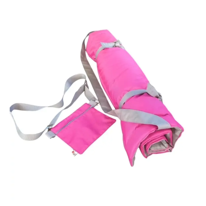 Vállra akasztható kutyapokróc, magenta-szürke 2 Vállra akasztható, hordozható kutyapokróc, magenta-szürke - Image 1