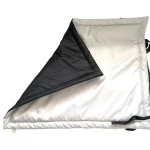 Vállra akasztható, hordozható kutyapokróc, szürke-fekete - Image 3