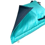 Vállra akasztható, hordozható kutyapokróc, türkiz-fekete - Image 4