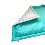 Vállra akasztható, hordozható kutyapokróc, türkiz-szürke - Image 3