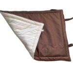 Vállra akasztható, hordozható kutyapokróc, csokibarna-bézs - Image 5