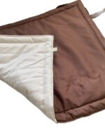 Vállra akasztható, hordozható kutyapokróc, csokibarna-bézs - Image 3